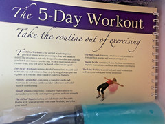 The 5 Day Workout Kit 5 DVDs Book Fitness Ball Yoga Pilates Tai Chi Cardio Ball