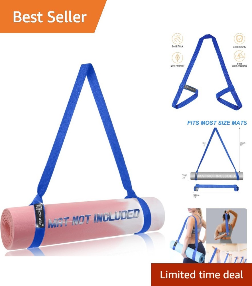MAT NOT Included] Yoga Mat Sling, Yoga Mat Straps for Carrying, Easy-Cinch Yo…