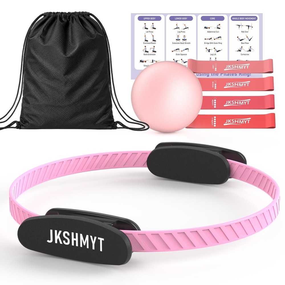 Pilates Ring Fitness Circle for Women, Pilates Equipment – 14.5″ Home Magic E…