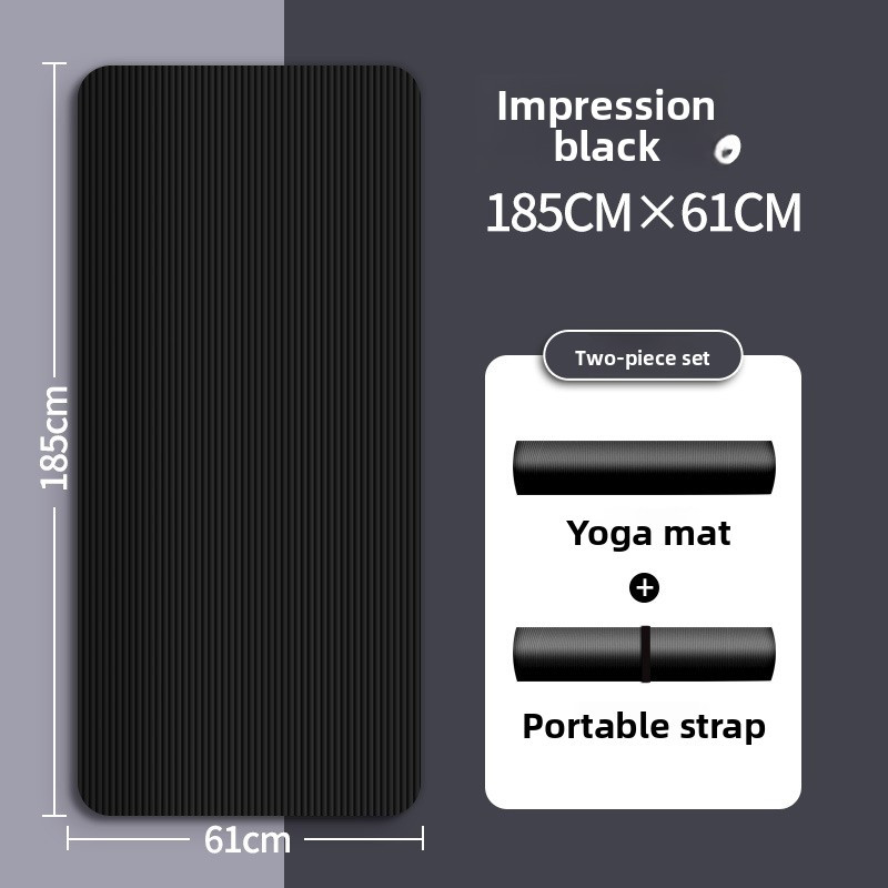 Anti-slip, Thickened, Widened And Lengthened Home Yoga Mat For Men And Women