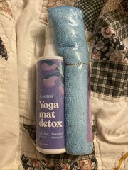 ASUTRA Yoga Mat Cleaner Spray (Peaceful Lavender), 4 Fl Oz – No Slippery Organic