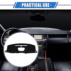 Dash Cover Mat Fit for Chevy Silverado 1500 2500HD 3500HD 2019-2025 Black