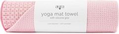 S&T INC. Non-Slip Yoga Mat Towel, Silicone Grip, 24x72in, Pink