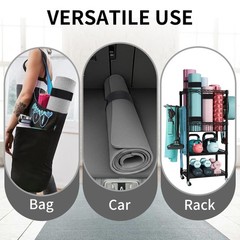 Yoga Mat Carrier Strap, Adjustable Thick Straps Sling for Carrying Large Mats, S