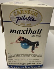 Carnegie Pilates Maxiball With Dvd. Exercise Poster, Health and Fitness Guide.