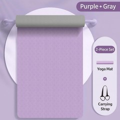 Premium TPE Yoga Mat – Eco-Friendly, 6mm Thick Non-Slip Mat for Yoga, Pilates…