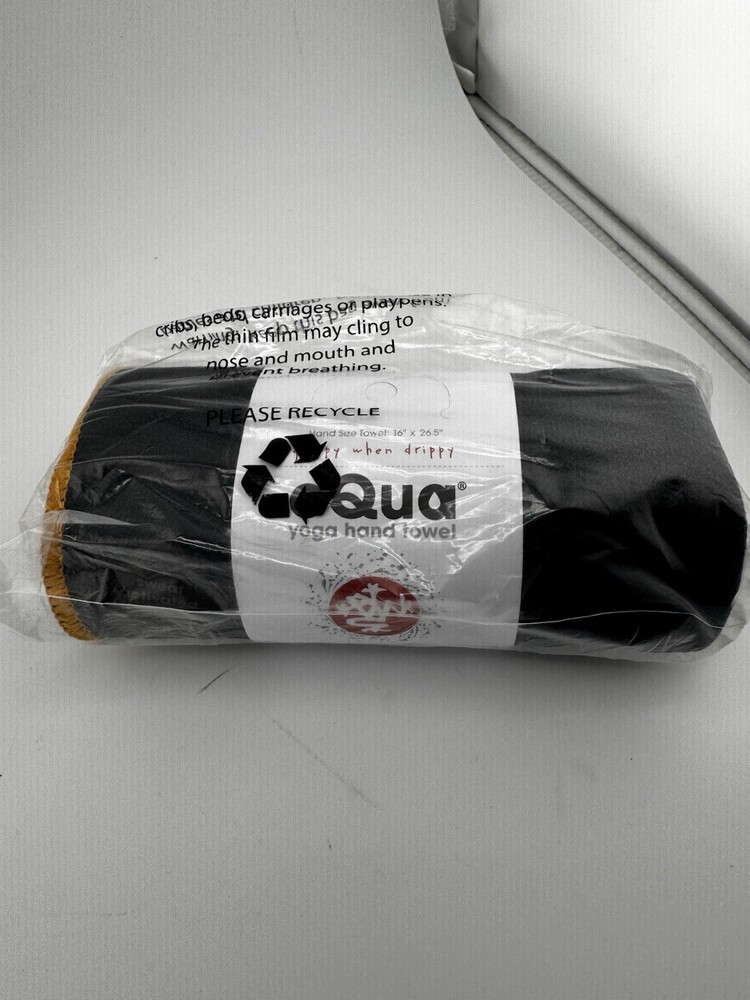 Manduka eQua Yoga Hand Towe16x26.5″ Sweat Activated Grip Ultra Plush