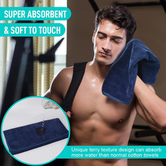 Microfiber Gym Towels Super Absorbent Compact Travel Workout Towel Quick Dry Cam