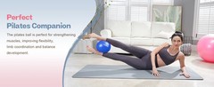 Small Exercise Ball, 9 Inch Mini Pilates Ball, Anti Burst and Slip Resistant