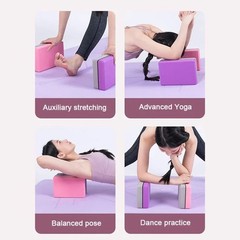 High-Density Premium Non-Slip Yoga Blocks – Stretching,Pilates & Flexibility Aid
