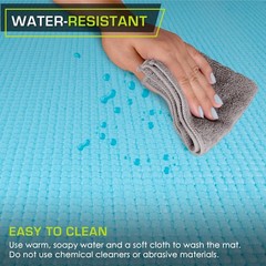 Original Yoga Exercise Mat ¼” (6mm) Thick for Comfort and Stability with Carr…