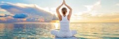 Yoga Mat Blue Pilates Fitness Exercise Health Women Men Children