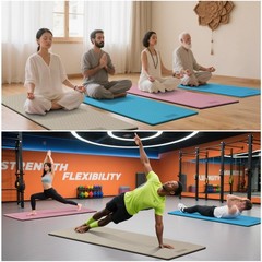 Extra Long & Wide Yoga Mat for Tall Men & Women,76”x32.6”x7mm – High Density