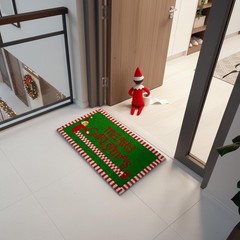 – “Merry Christmas” Coconut Doormat with Non Slip PVC Base. Red un…