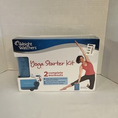 Weight Watchers Yoga Starter Kit 2 Workouts DVD w/ Yoga Block & Strap NEW SEALED