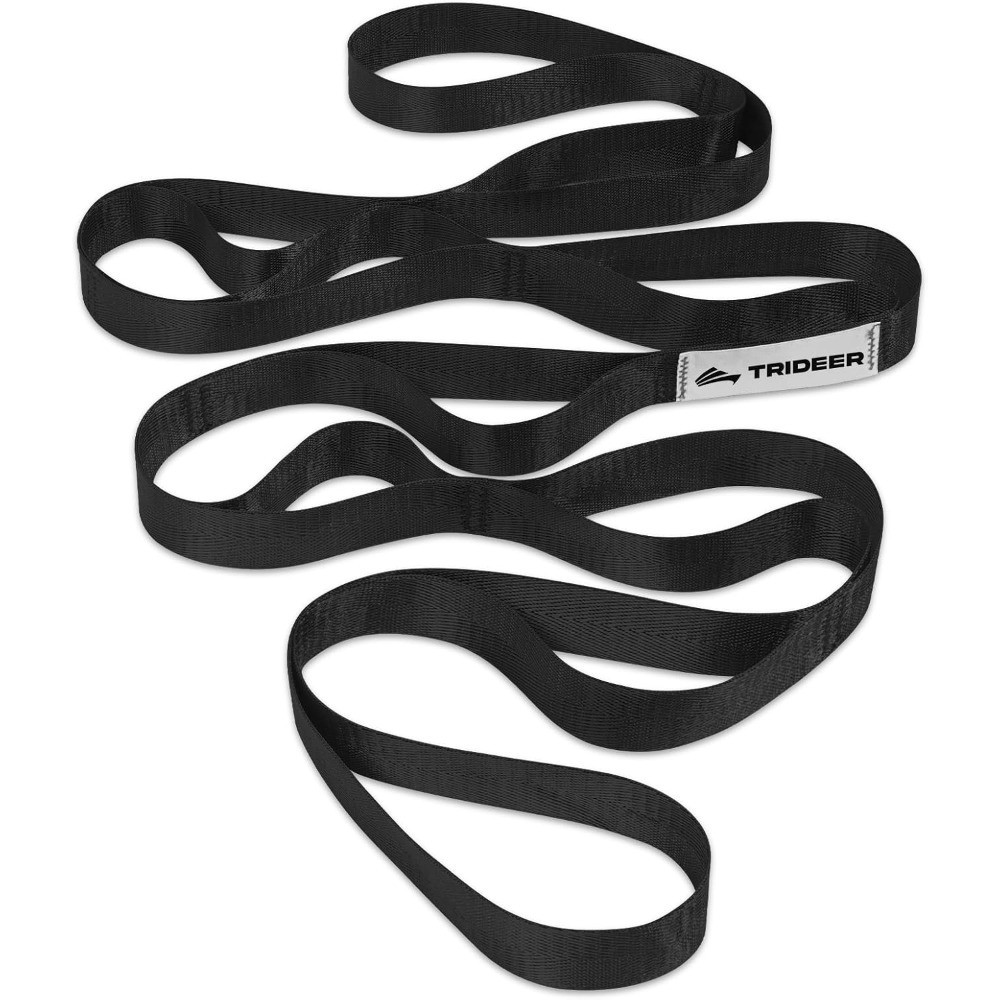 Non-Elastic Stretching Strap with Loops for Physical Therapy & Rehab, Knee Hip