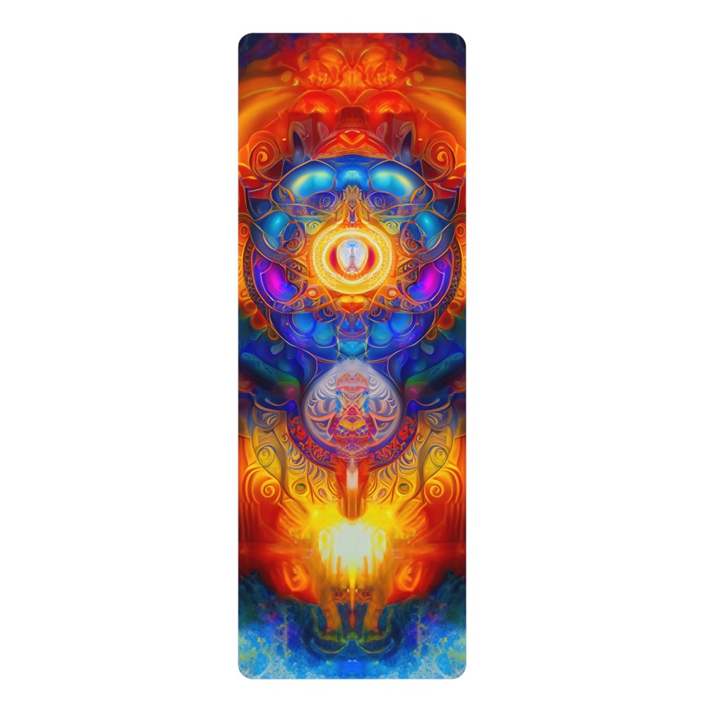 Unleash Inner Harmony Vibrant Chakra Art Designer Yoga Mat Rubber Yoga Mat NEW