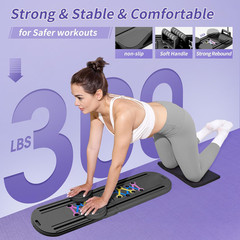 Reformer 15-In-1: Split & Foldable Design, Portable Home Gym with Digital Displa