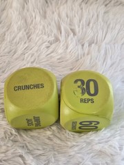 Lime Green Workout Cubes HIIT Interval Workouts Exercises