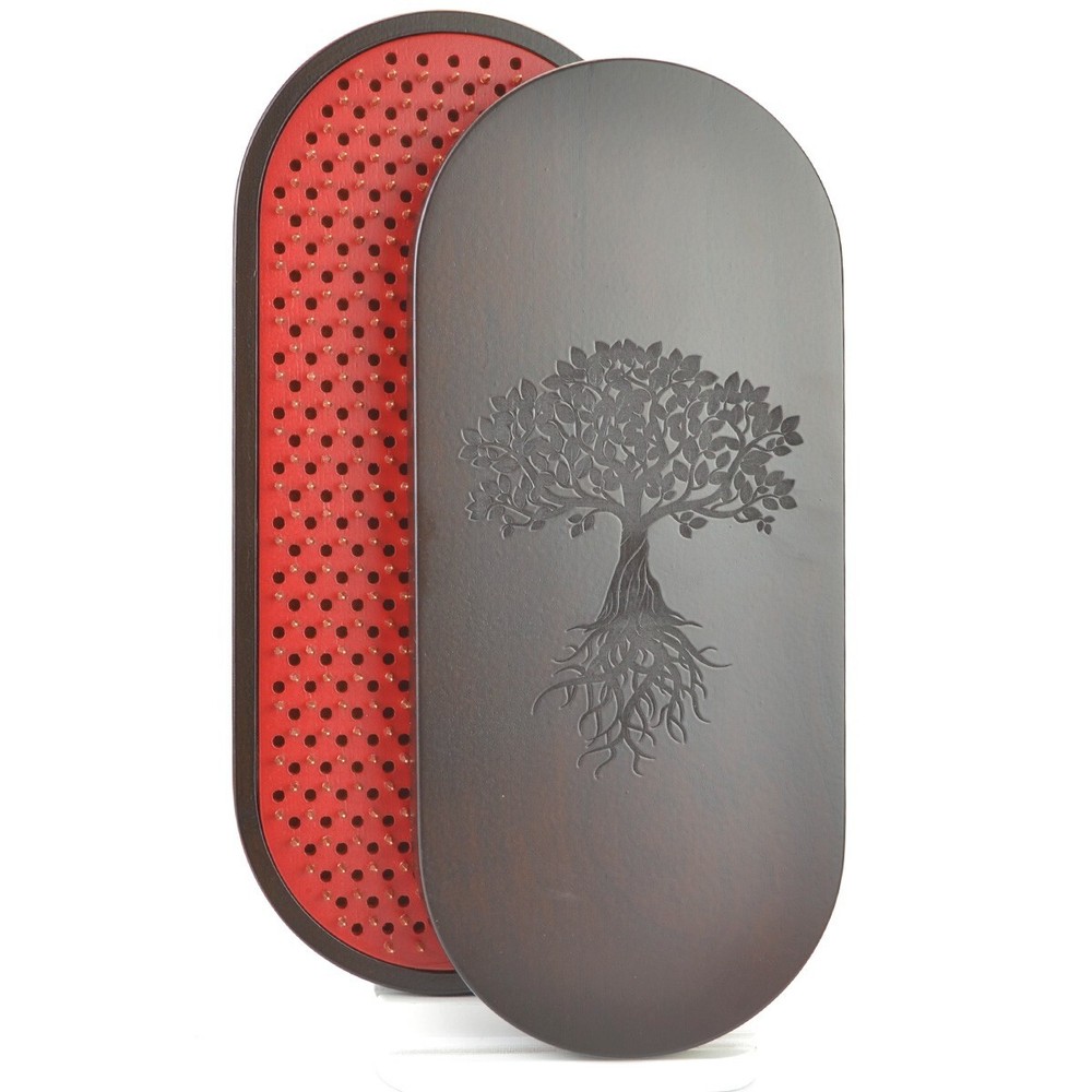Unique Sadhu Board with Thermal Ash “Vamp” Copper Nails 10 mm/0.4 inch