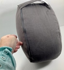 Seat Of Your Soul Meditation Yoga Cushion Seat Gray Pre-owned Approx. 12” by 6”