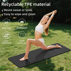 1/2 Inch Extra Thick Yoga Mat Pilates Equipment, 70″X24″ Odorless Workout Mats f