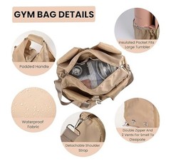 Venture Peak Yoga Bags for Women with Mat Carrier Carryall Polyester Tote Bag