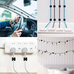 LinkDocs 30 Pieces Adhesive Cable Clips Wire Clips Cable Wire Management Wire…