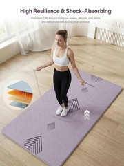 Large yoga mat,73’x35.5’x0.4’,extra thick and wide,10mm pilates mat,non-slip …
