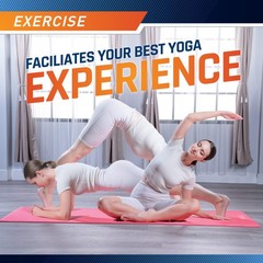 Circuit Fitness by 1/4-inch (6mm) Non Slip Multi-Purpose Exercise Yoga Mat wi…