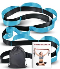 Stretching Strap with Loops for Physical Therapy,Yoga Strap for Stretching,Ho…