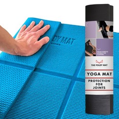 Foldable Yoga Mat Thick, Smart Support and Joint Protection With 4 Folds, Per…