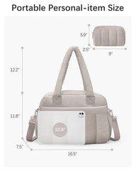 oscaurt Gym Bag for Women Lightweight Duffle Bag for Travel with Toiletry Pou…