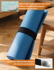 2 Pcs Yoga Mat Strap | for & Band | Secure 20in, Pink