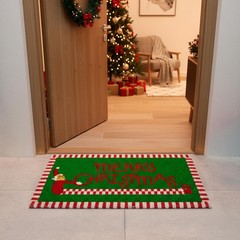 – “Merry Christmas” Coconut Doormat with Non Slip PVC Base. Red un…