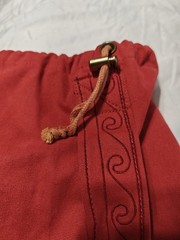 Gaiam Embroidered Cargo Yoga Mat Bag Red Canvas Not So Coy Koi Fish Sling