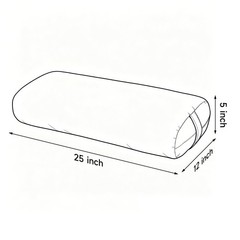Ergonomic Velvet Yoga Bolster Pillow with Zipper Cover & Handle Yoga Meditation