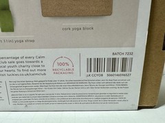 Calm Club Yoga Box Kit w/ Yoga Block, Strap, & 52 Yoga Pose Cards