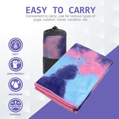 Hot Yoga Towel – Microfiber Non Slip Yoga Mat Towel with Grip Dot Sweat Absorben
