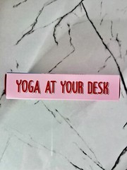 Yoga At Your Desk Set of 100 Cards to Practice Chair Yoga Wellness from Office