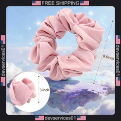 Yoga Mat Scrunchie Pink Nylon Securely Holds Rolled Mats