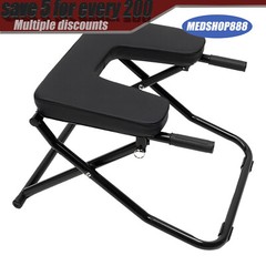 Black Yoga Headstand Bench Upside Down Chair for Balance Training Exercise US
