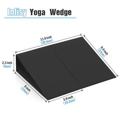 12” Hard Foam Wedge Slant Board – 2 Pcs Calf Stretcher for Yoga, Squats and …