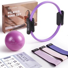 LIONSCOOL Pilates Ring Set – 14″ – Lilac Frost
