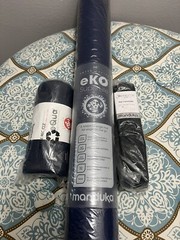 Manduka Eko SuperLite Yoga Mat & eQua Yoga Hand Towel & Commuter Yoga Mat Sling