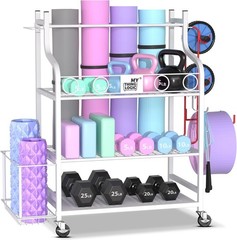 Yoga Mat Storage Racks,Home Gym Storage Rack Dumbbells Kettlebells Foam Roller