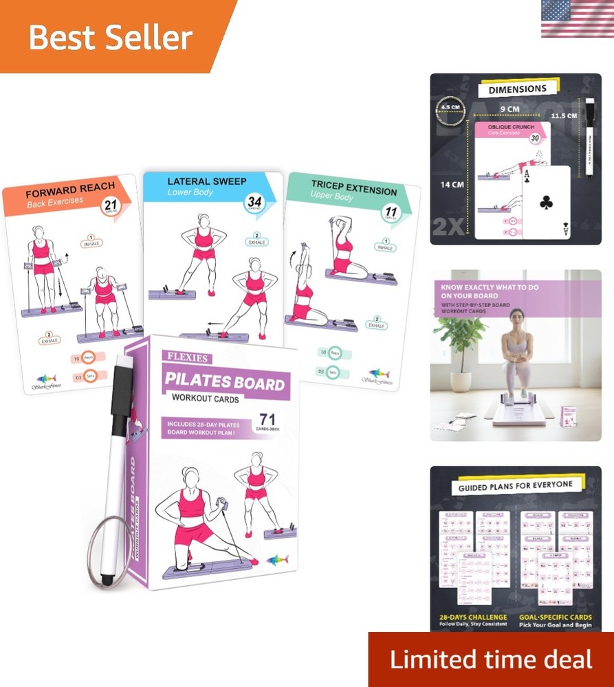 Easy-to-Use Pilates Board Exercise Cards – Accurate Instructions & Tips Included