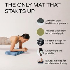 The Original Foldable Yoga Mat, Premium Foldable Exercise & Workout Mat with …