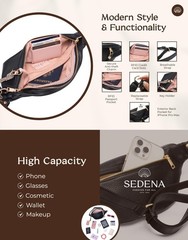 Anti Pickpocket Bag – RFID Crossbody Bag for Travel, Adjustable Strap Multipl…