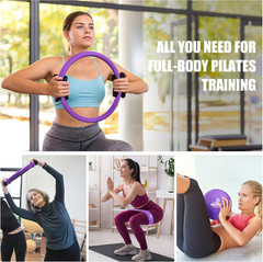 Pilates Essentials Kit for Women, Pilates Ring Set – 14″ Magic Circle with Yoga